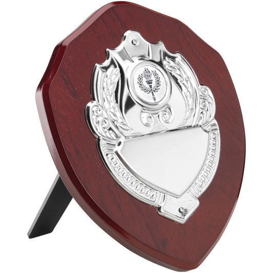 Rosewood Shield With Chrome Front