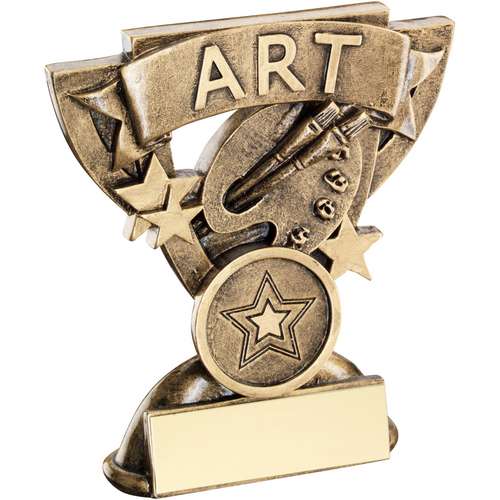 9.5cm Brz-Gold Art Mini Cup Trophy