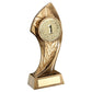 Brz-Gold Centre Holder With Twisted Leaf Trophy - 3 Sizes