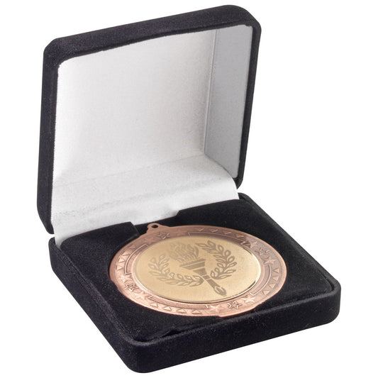 Deluxe Black Medal Box - (50-60-70 mm Recess) - 3.5 inch