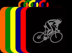 50mm Acrylic Cycling Square Medal