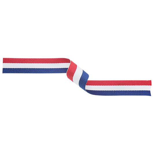 Medal Ribbon Red-White-Blue 395x10mm