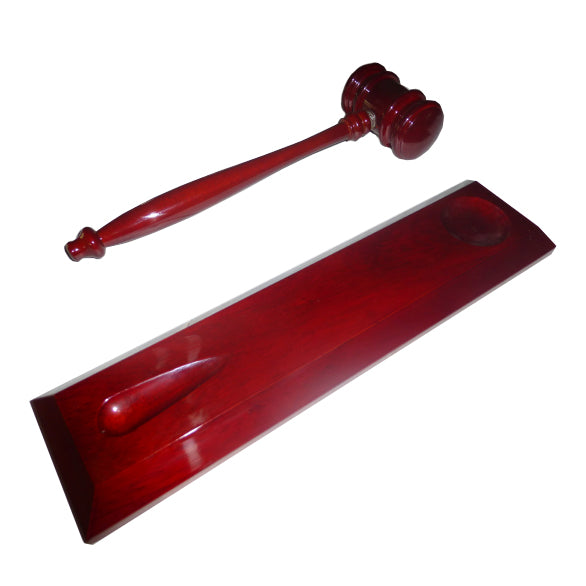 Freedom Rosewood Gloss Hammer & Gavel 305x110mm