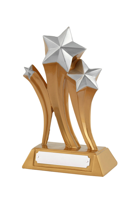 19cm Star Award - Gold and Silver Finishes