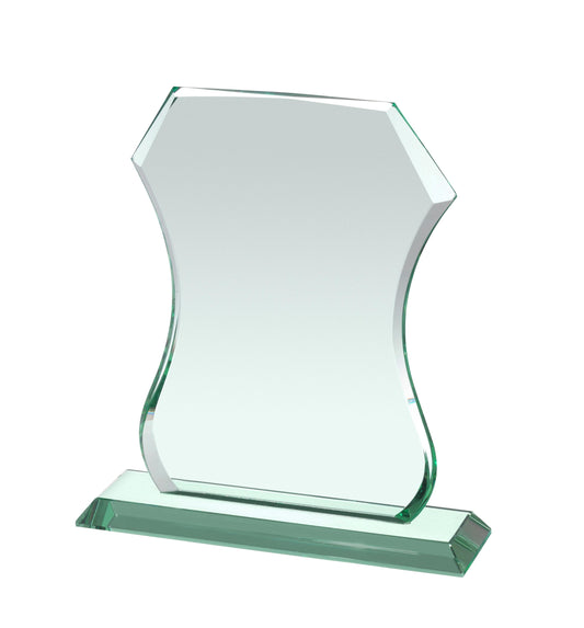 12mm Thick Jade Glass Hourglass Award