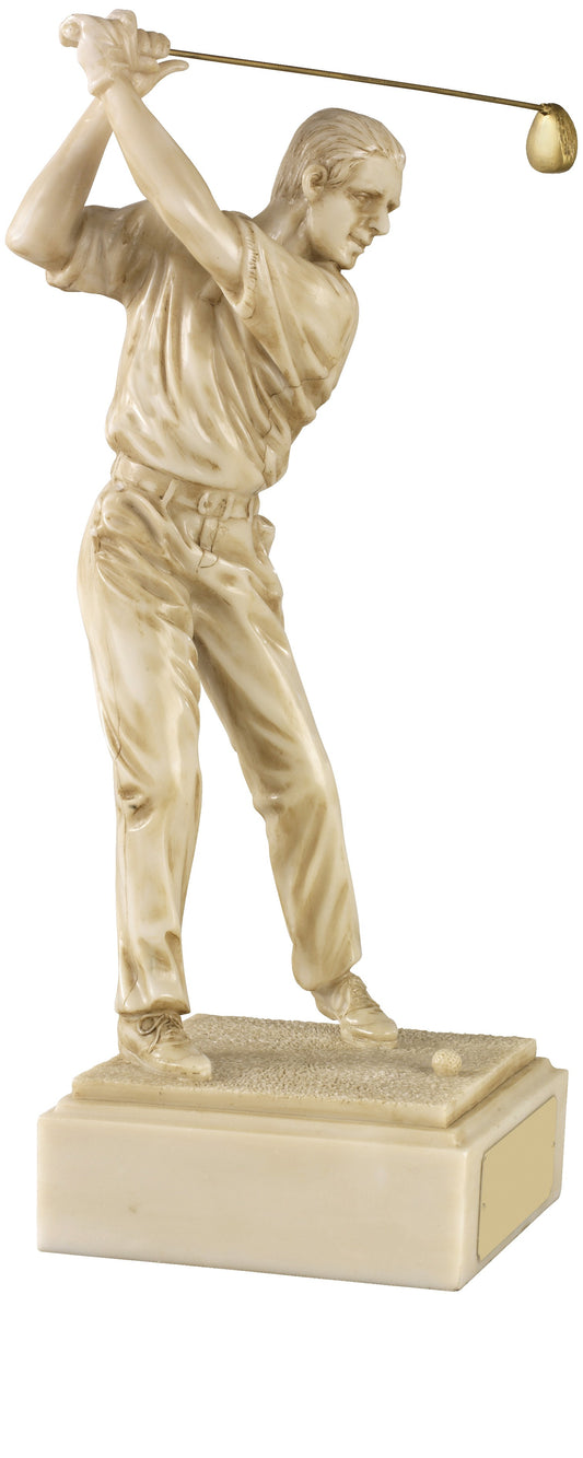 Male Golf Swing Lush Ivory Finish