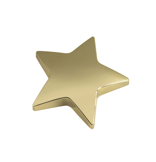 MB (P) 9.5 x 2cm Gold Finish Star Paperweight