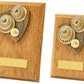 Light Oak Lawn Bowls Wood Plaque Award - 2 Sizes