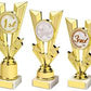 Shiny Gold V Placing Holder Award - 3 Sizes