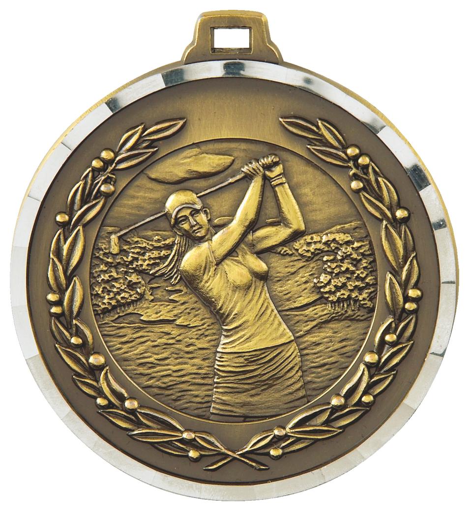 Diamond Edged Ladies Golf Medal