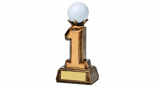 12.5cm Resin Hole in One Golf Trophy (Ball not Included)